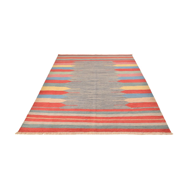 Moderní kilim Koberec 192x288cm - Vlněný koberec - vícebarevný
