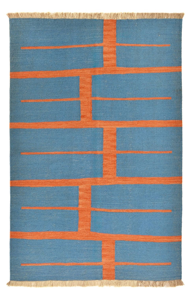 Moderní kilim Koberec 123x185cm - Vlněný koberec