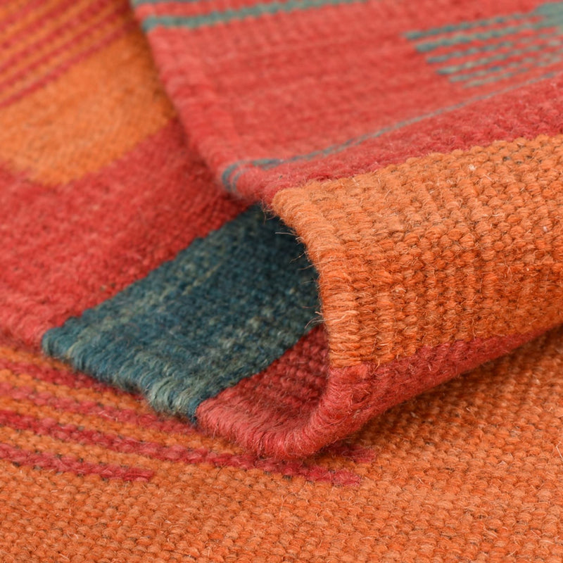 Moderní kilim Koberec 155x201cm - Vlněný koberec