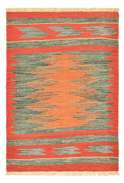 Moderní kilim Koberec 101x141cm - Vlněný koberec