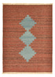 Moderní kilim Koberec 116x158cm - Vlněný koberec