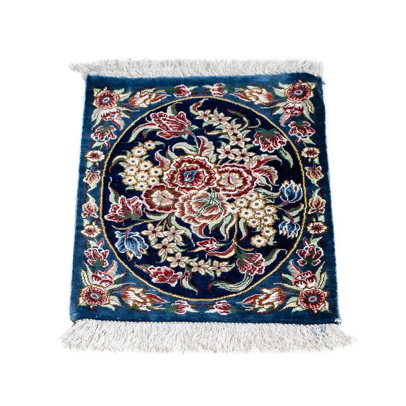 Qom hedvábí Koberec 28x40cm - Perský koberec