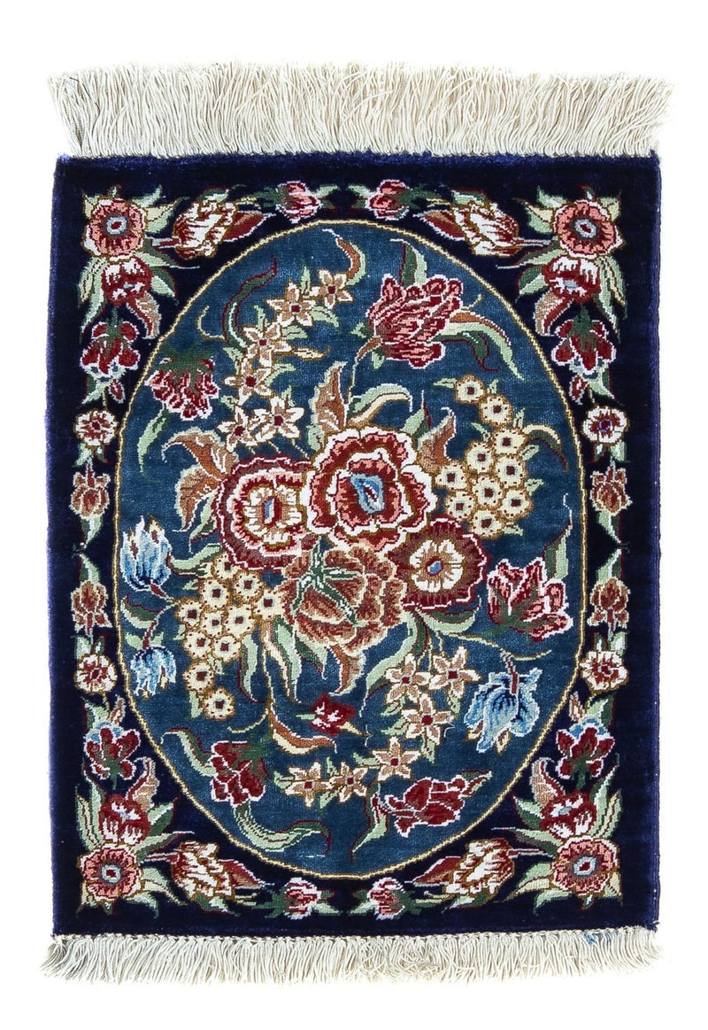 Qom hedvábí Koberec 28x40cm - Perský koberec