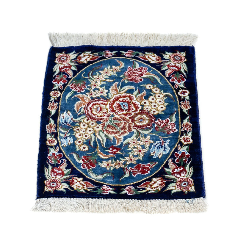 Qom hedvábí Koberec 28x40cm - Perský koberec