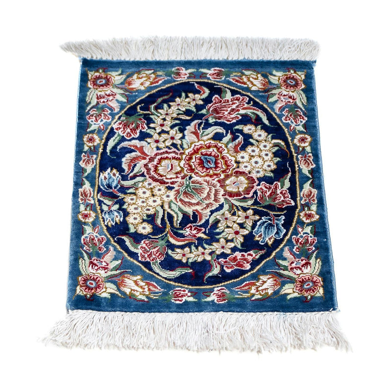 Qom hedvábí Koberec 28x40cm - Perský koberec