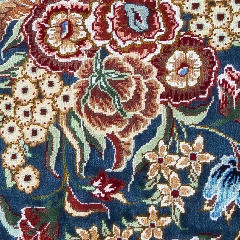 Qom hedvábí Koberec 28x40cm - Perský koberec