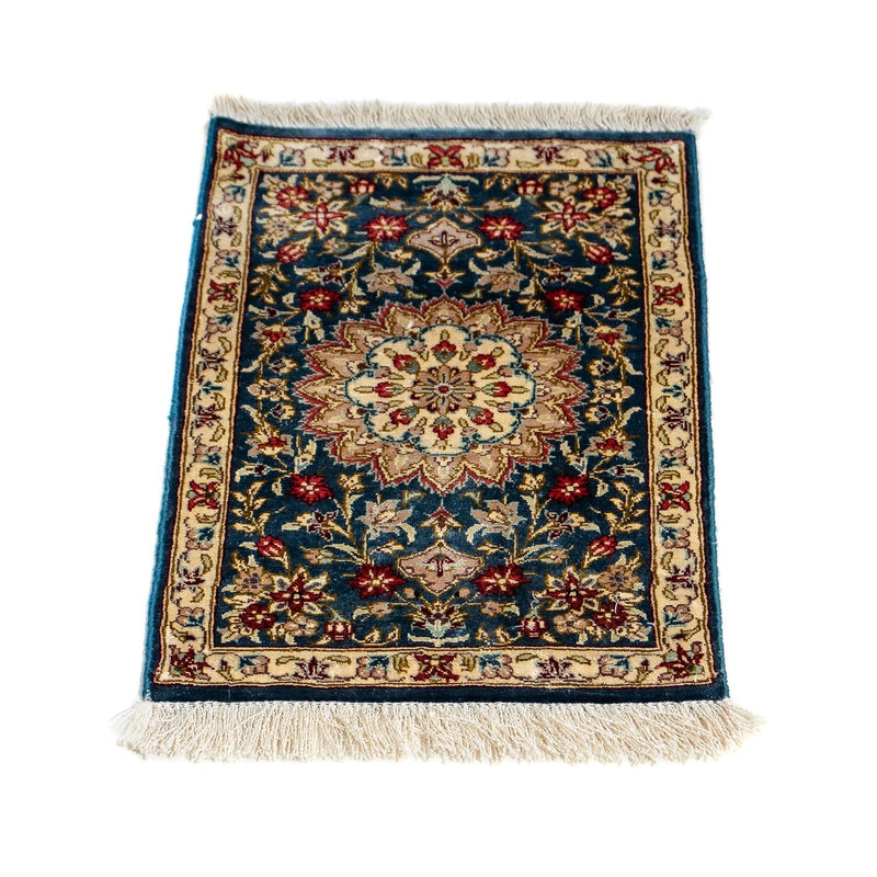 Qom hedvábí Koberec 27x44cm - Perský koberec