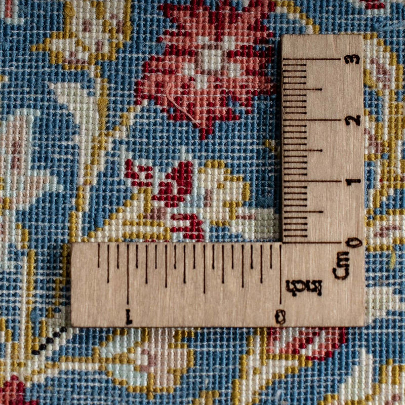 Hedvábný koberec - Ghom Silk - Premium - 44 x 27 cm - tmavě modrá