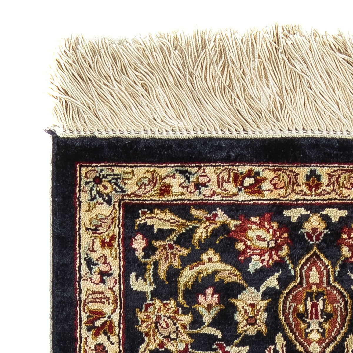 Qom hedvábí Koberec 28x41cm - Perský koberec