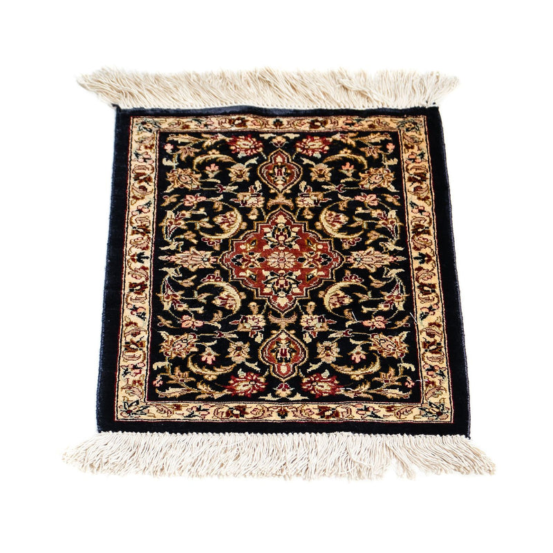 Qom hedvábí Koberec 28x41cm - Perský koberec