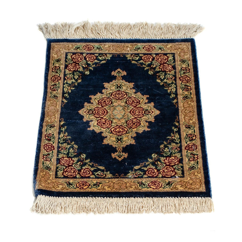 Qom hedvábí Koberec 28x40cm - Perský koberec