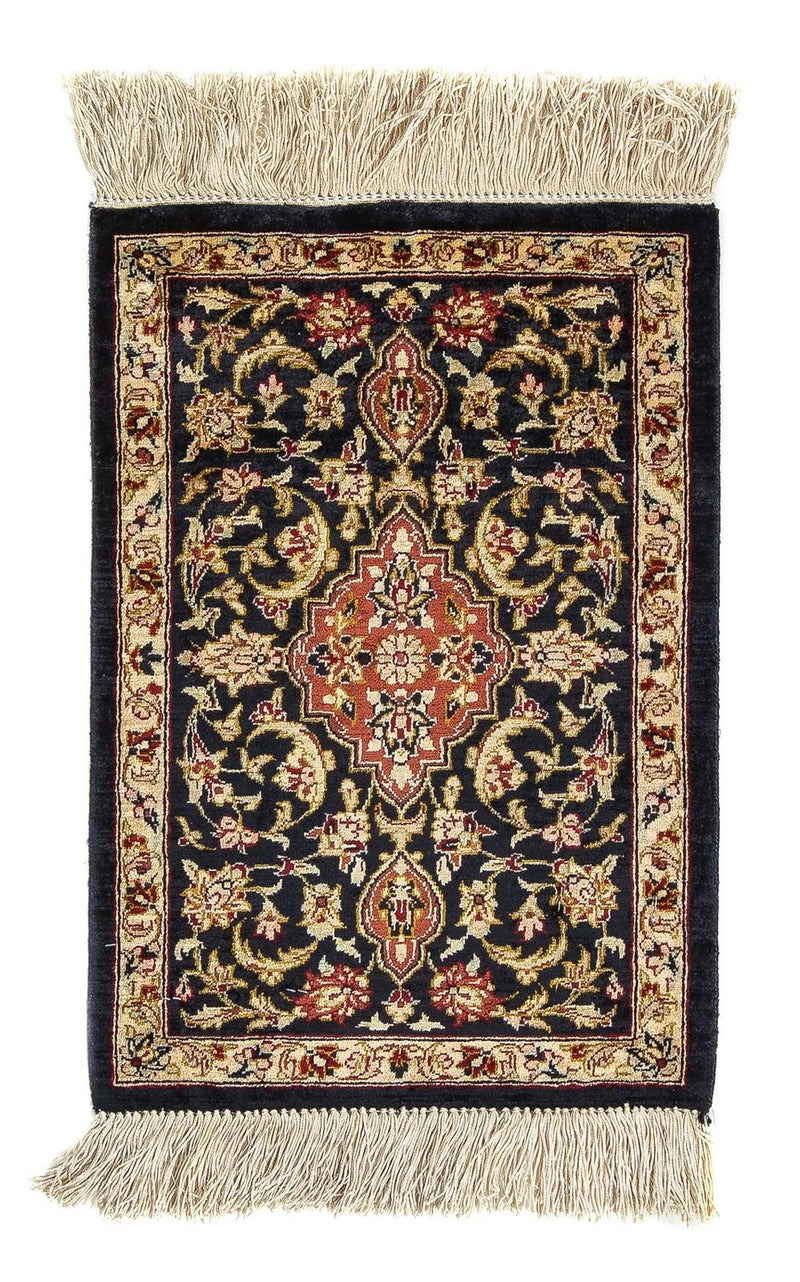Qom hedvábí Koberec 41x28cm - Perský koberec
