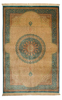 Qom hedvábí Koberec 130x188cm - Perský koberec – product image