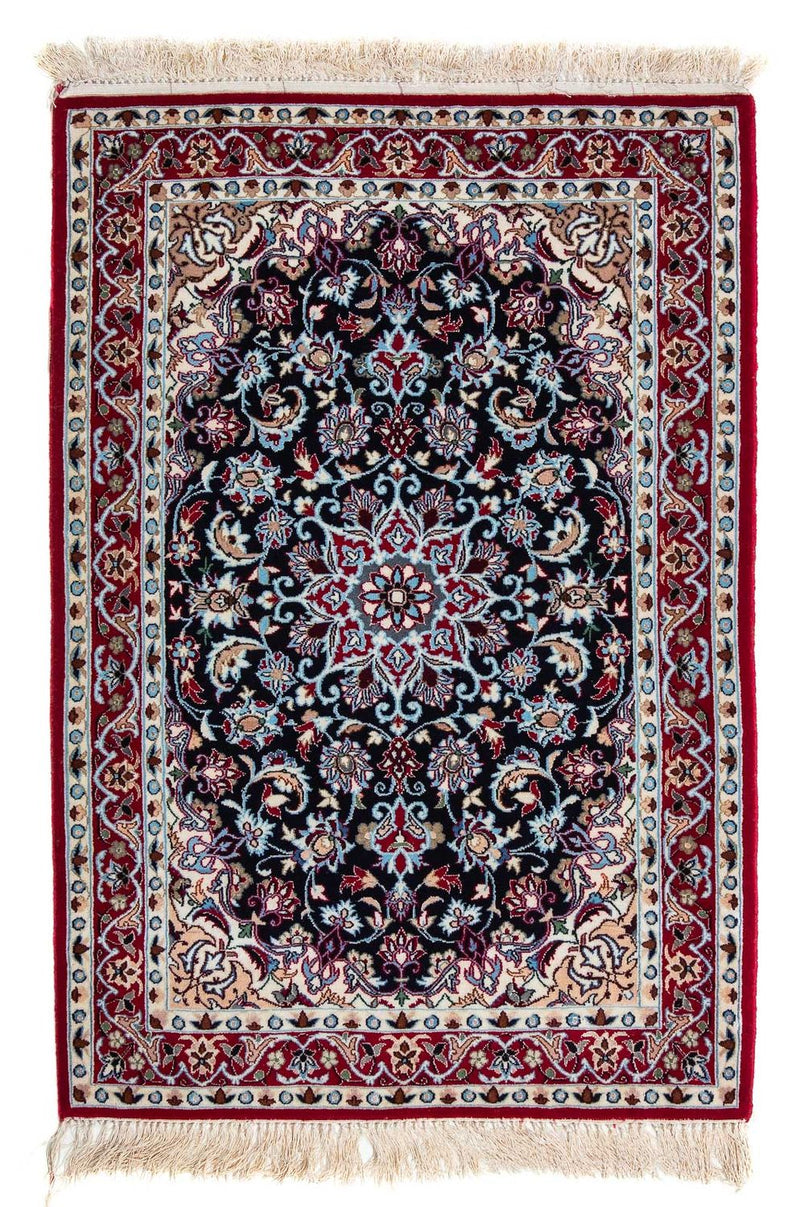 Isfahan Koberec 72x104cm - Perský koberec - tmavě červená