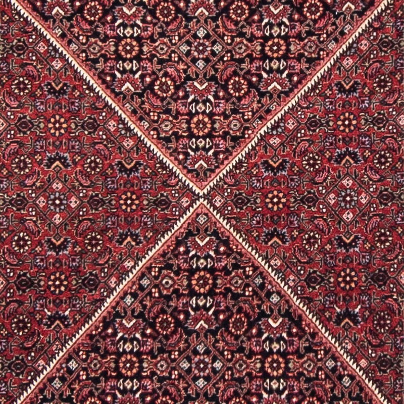 Bidjar Koberec 83x350cm - Perský koberec - tmavě červená