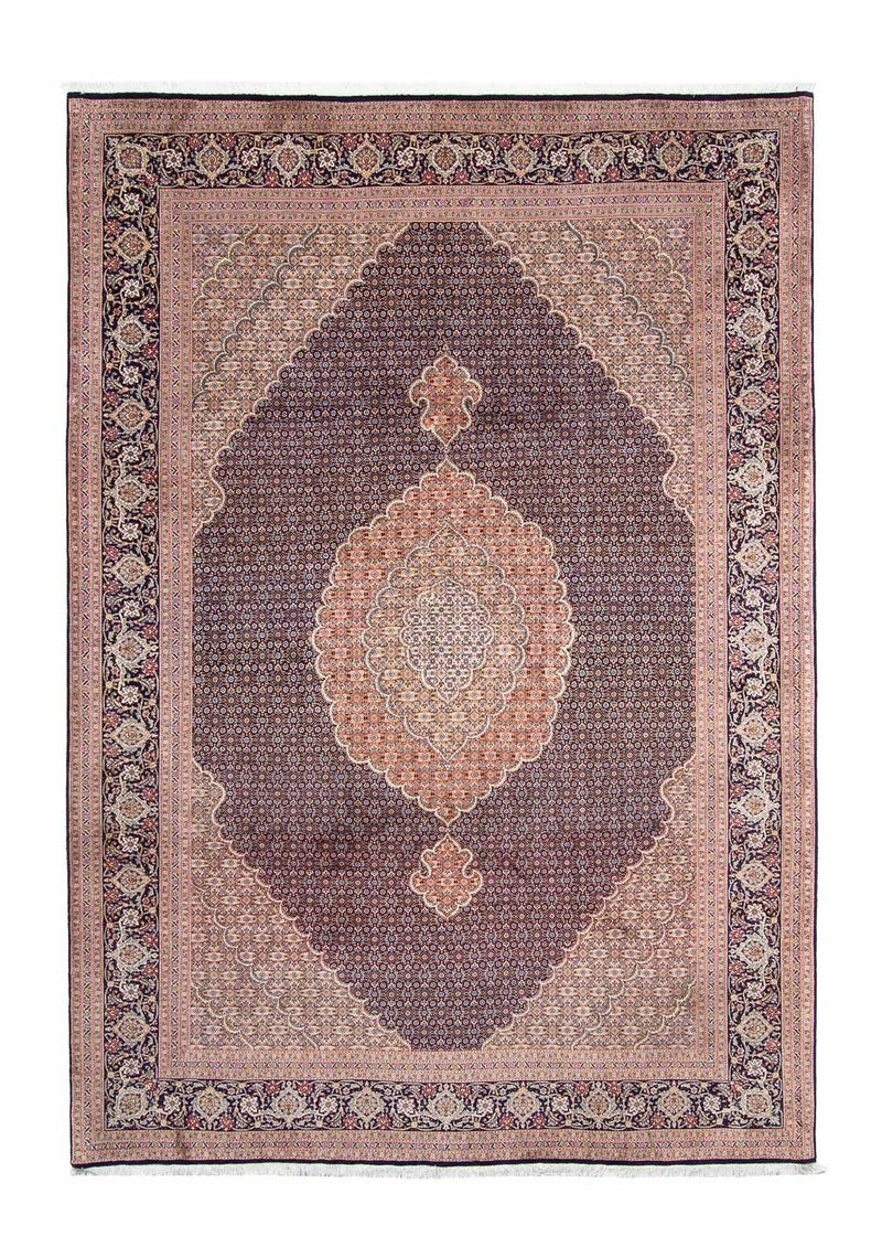 Tabriz Koberec 205x296cm - Perský koberec - tmavě modrá