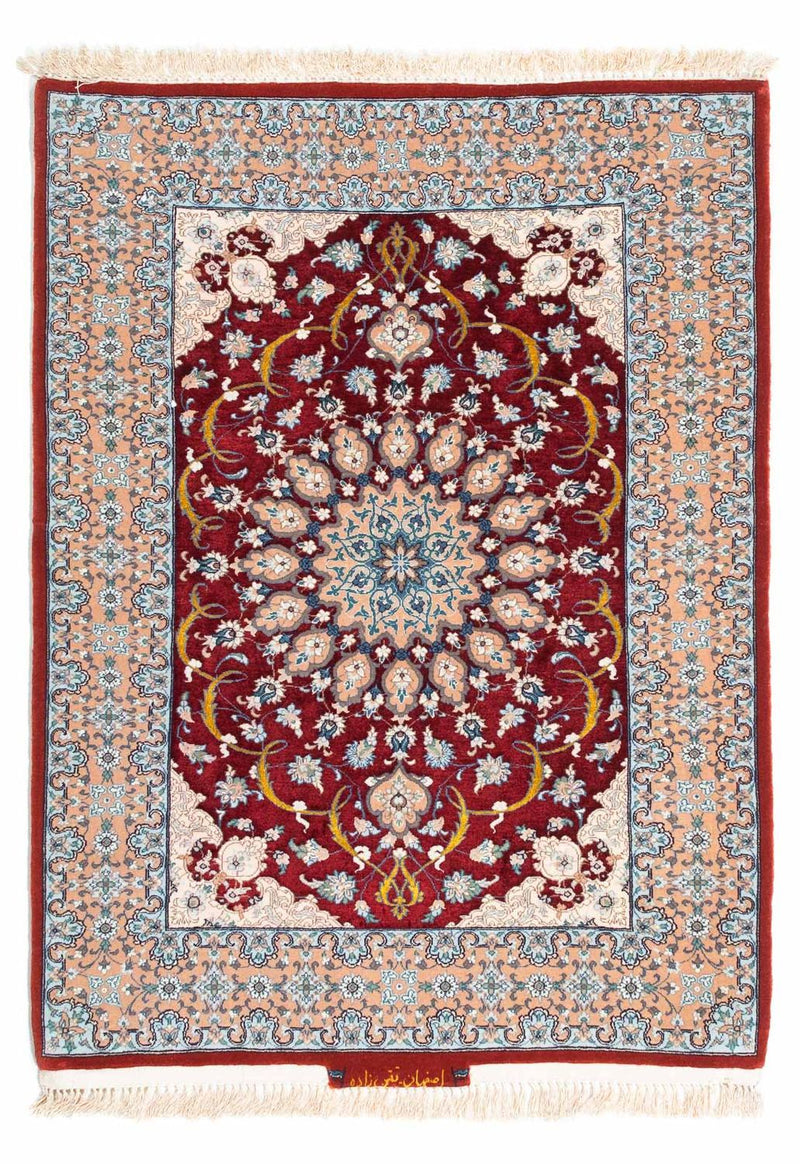 Isfahan Koberec 84x119cm - Perský koberec - tmavě červená