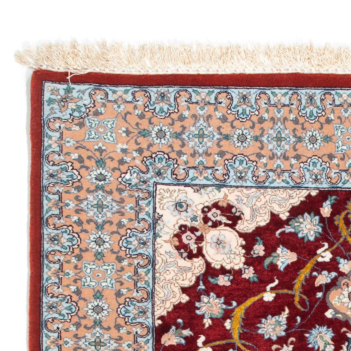 Isfahan Koberec 84x119cm - Perský koberec - tmavě červená