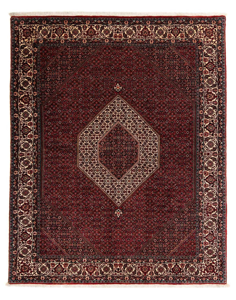 Bidjar Koberec 204x257cm - Perský koberec - tmavě červená