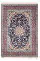 Isfahan Koberec 152x220cm - Perský koberec - tmavě modrá