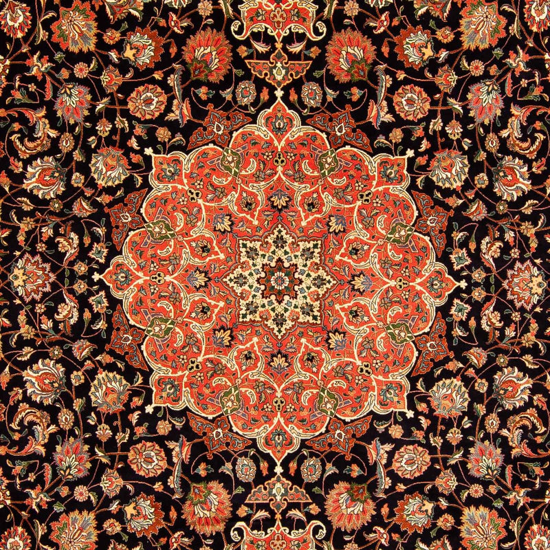 Tabriz - 50 Raj Koberec 297x407cm - Perský koberec - tmavě modrá