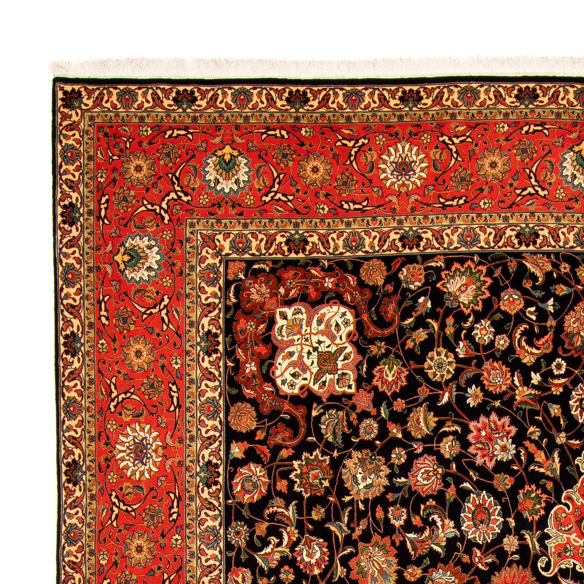 Tabriz - 50 Raj Koberec 297x407cm - Perský koberec - tmavě modrá