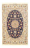 Isfahan Koberec 108x171cm - Perský koberec - Obdélníkový / Tmavě modrá / 108 x 171 cm Obdélníkový