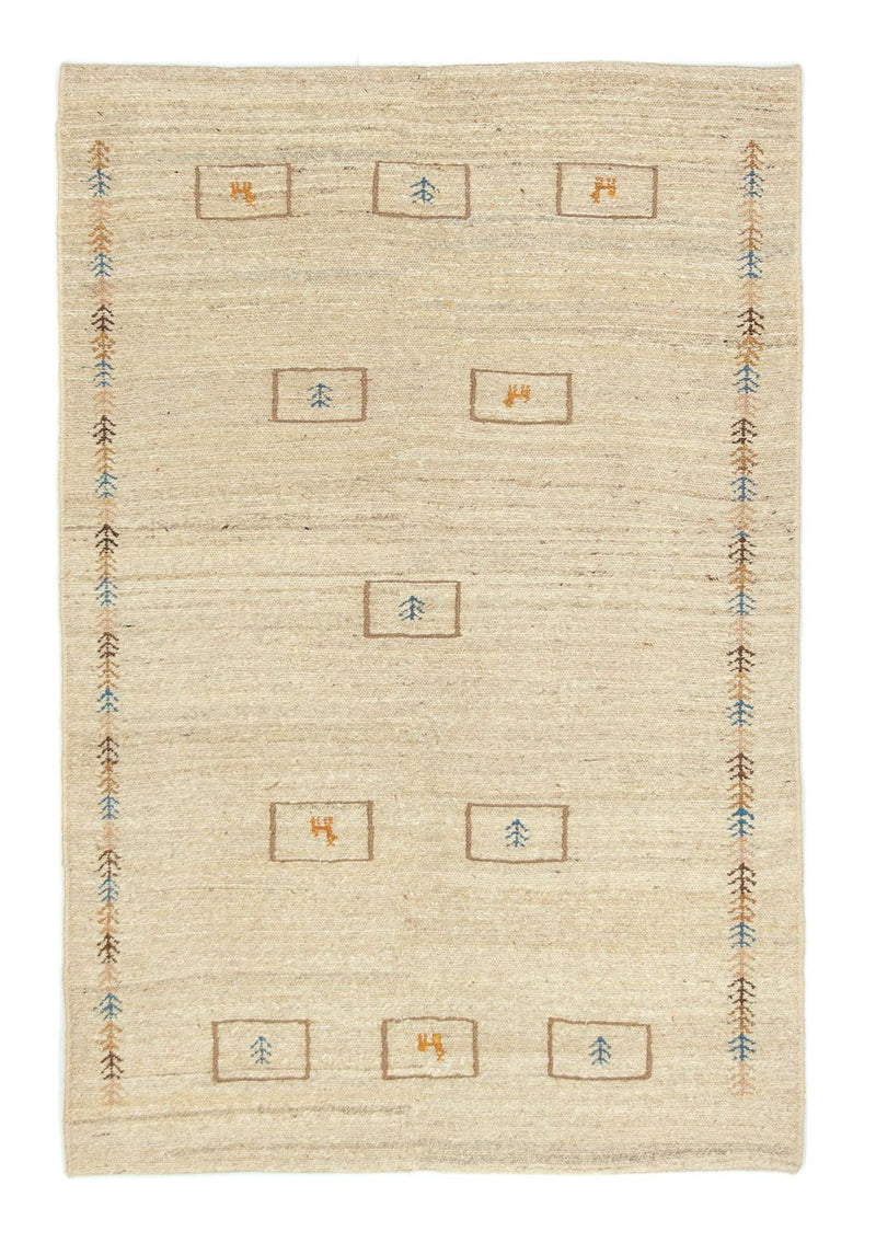 Perský Gabbeh Koberec 113x166cm - Perserteppich Wollteppich