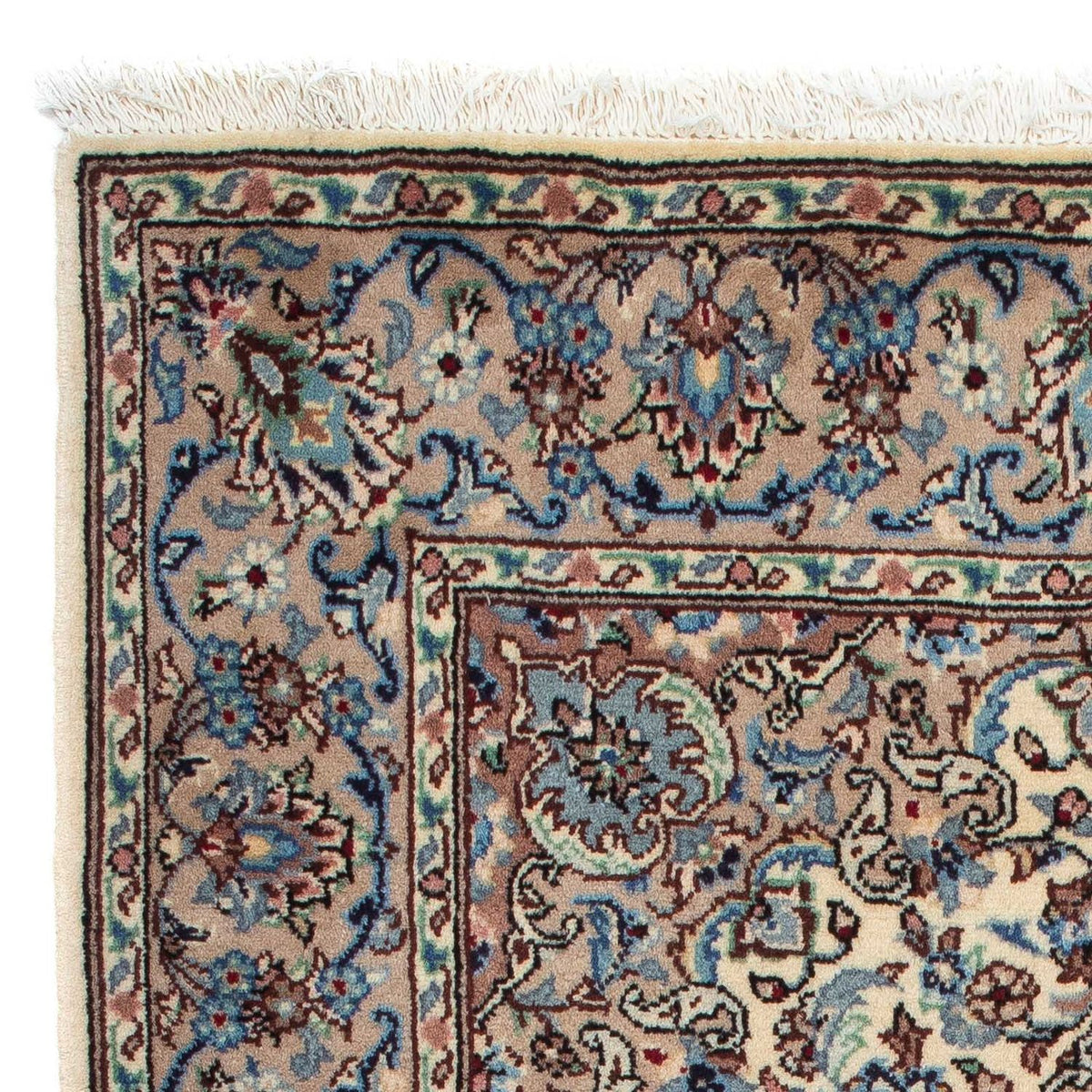 Kashan Koberec 98x147cm - Perský koberec - béžová