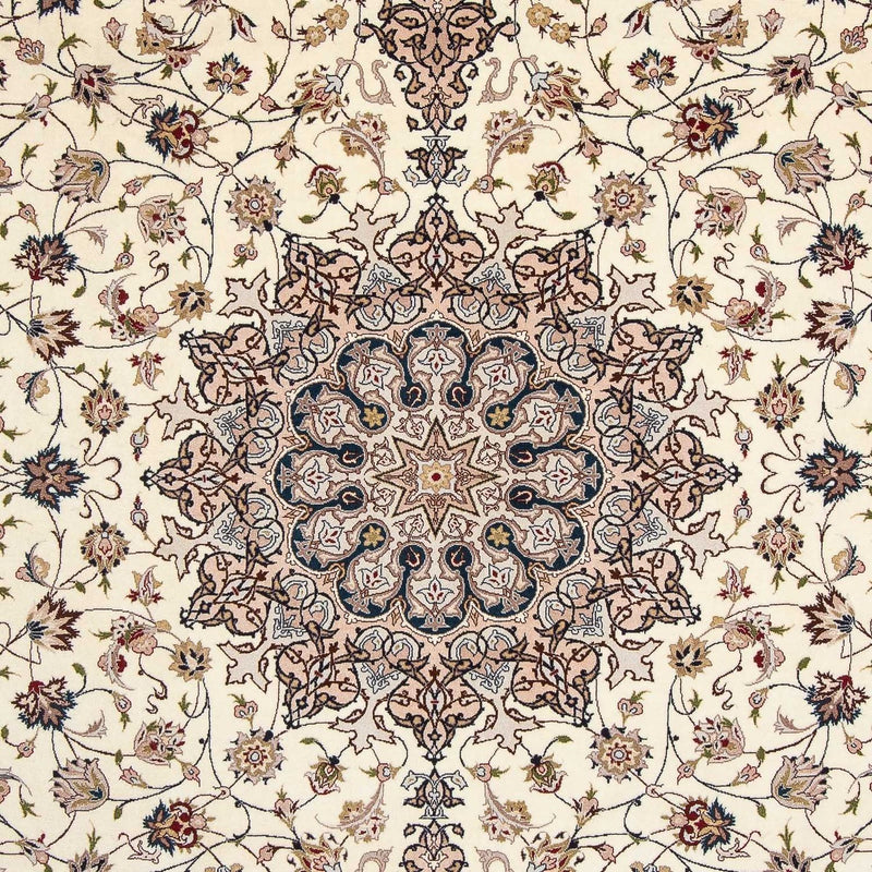 Tabriz - 50 Raj Koberec 202x306cm - Perský koberec - béžová