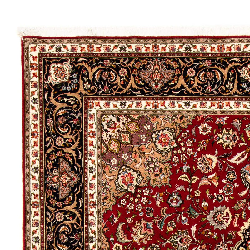 Tabriz - 50 Raj Koberec 206x316cm - Perský koberec - tmavě červená