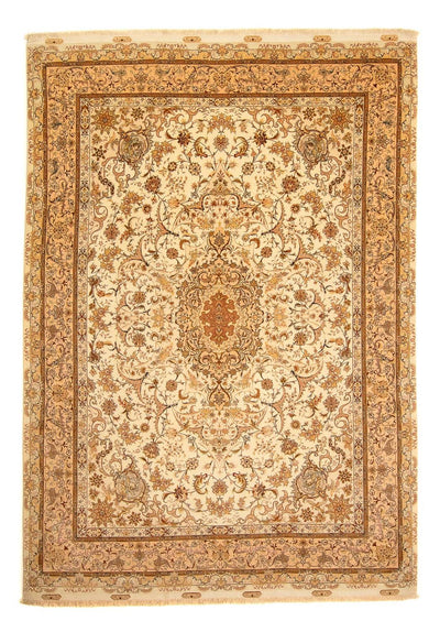 Tabriz - 50 Raj Koberec 251x350cm - Perský koberec - světle hnědá