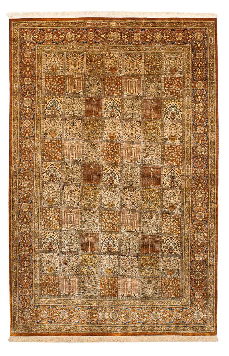Qom hedvábí Koberec 132x200cm - Perský koberec