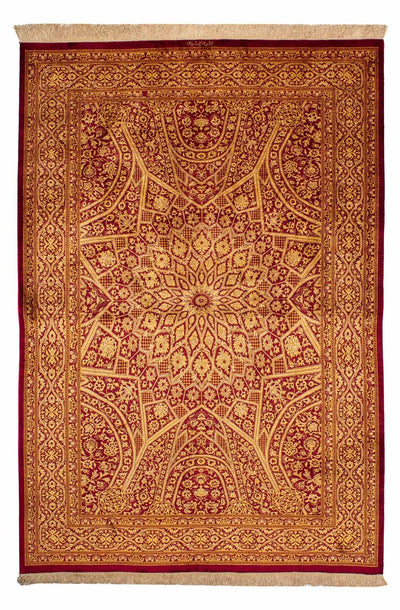 Qom hedvábí Koberec 132x216cm - Perský koberec