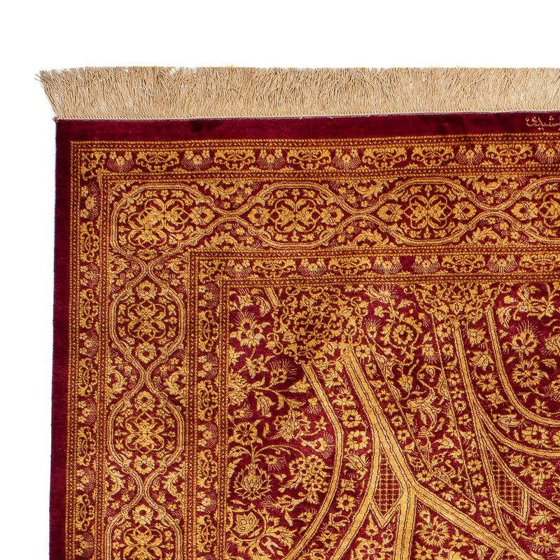 Qom hedvábí Koberec 132x216cm - Perský koberec