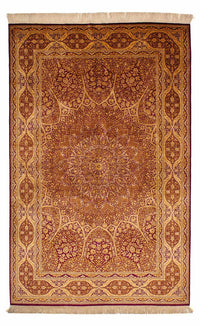 Qom hedvábí Koberec 132x216cm - Perský koberec – product image