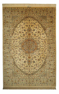 Qom Koberec 133x200cm - Perský koberec - béžová – product image
