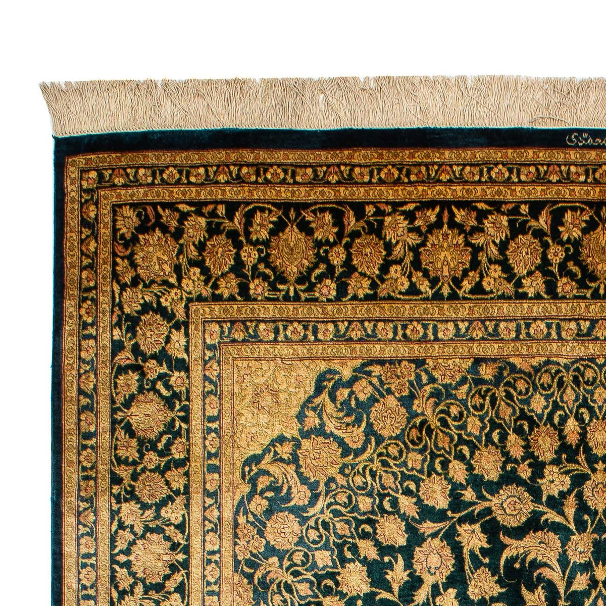 Qom hedvábí Koberec 132x216cm - Perský koberec