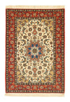 Isfahan Koberec 116x164cm - Perský koberec - Obdélníkový / Béžová / 116 x 164 cm Obdélníkový