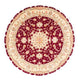 Tabriz - 50 Raj Koberec 150x150cm - Perský koberec - tmavě červená
