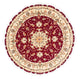 Tabriz - 50 Raj Koberec 150x150cm - Perský koberec - tmavě červená