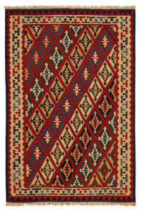 Kilim Fars Koberec 154x209cm - tmavě červená – product image
