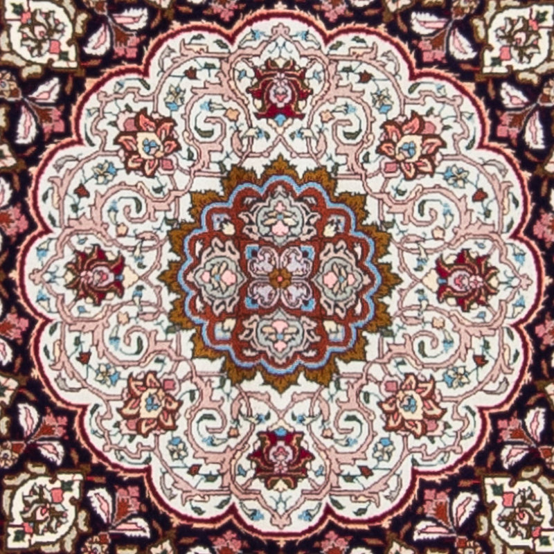 Tabriz - 50 Raj Koberec 297x300cm - Perský koberec - tmavě červená