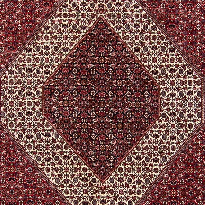 Bidjar Koberec 300x300cm - Perský koberec - tmavě červená
