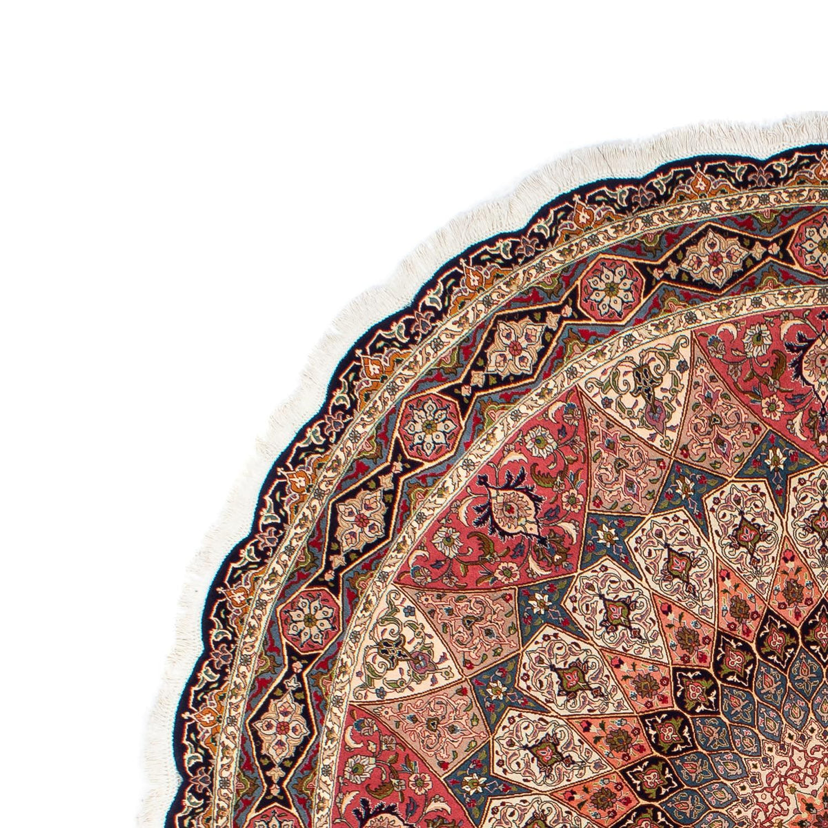 Tabriz - 50 Raj Koberec 250x250cm - Perský koberec - vícebarevný