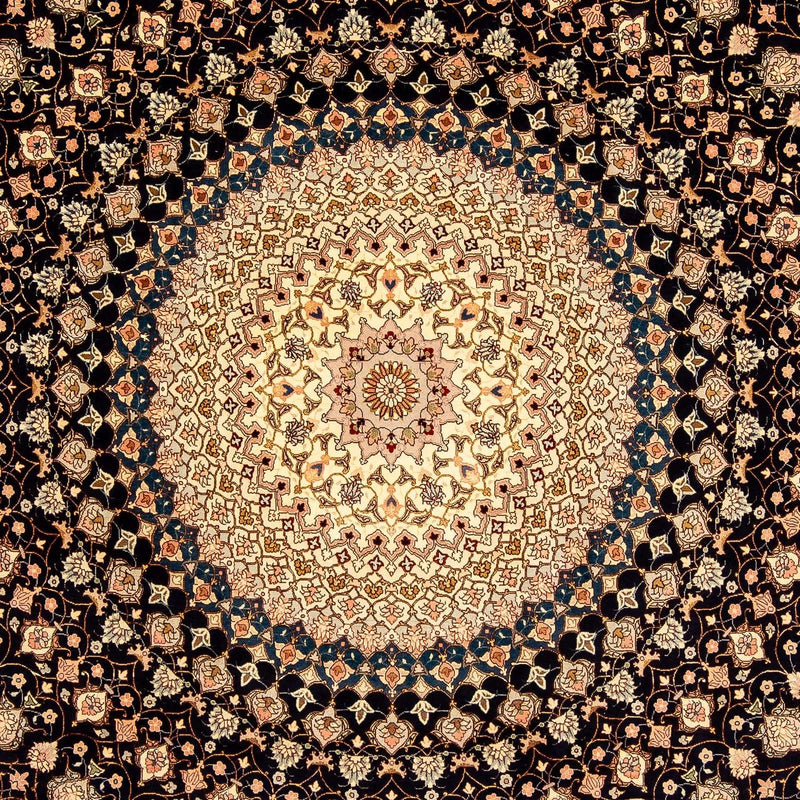 Tabriz - 50 Raj Koberec 248x338cm - Perský koberec - tmavě modrá