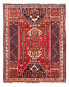 Qashqai Koberec 107x135cm - Perský koberec - Obdélníkový / Tmavě červená / 107 x 135 cm Obdélníkový