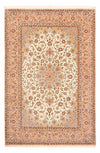Isfahan Koberec 200x291cm - Perský koberec - Obdélníkový / Světle hnědá / 200 x 291 cm Obdélníkový