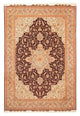 Tabriz - 50 Raj Koberec 250x356cm - Perský koberec - světle hnědá