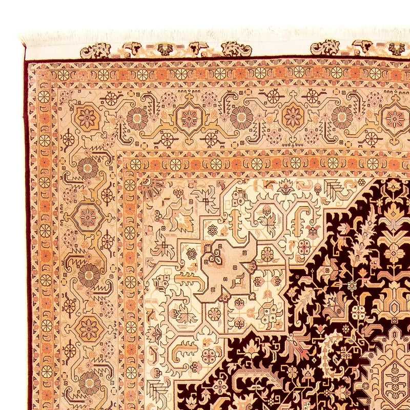 Tabriz - 50 Raj Koberec 250x356cm - Perský koberec - světle hnědá
